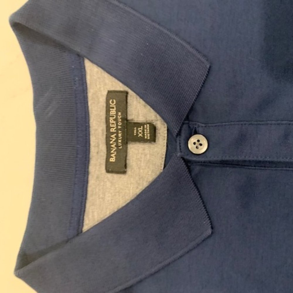 BR Short Sleeve Polo Navy Blue XXL Tall